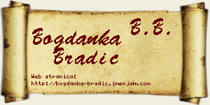 Bogdanka Bradić vizit kartica
